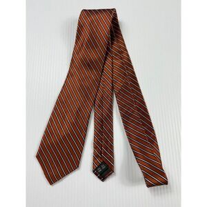 Bruno‎ Piattelli Striped Necktie 100% Silk Handmade Business Casual